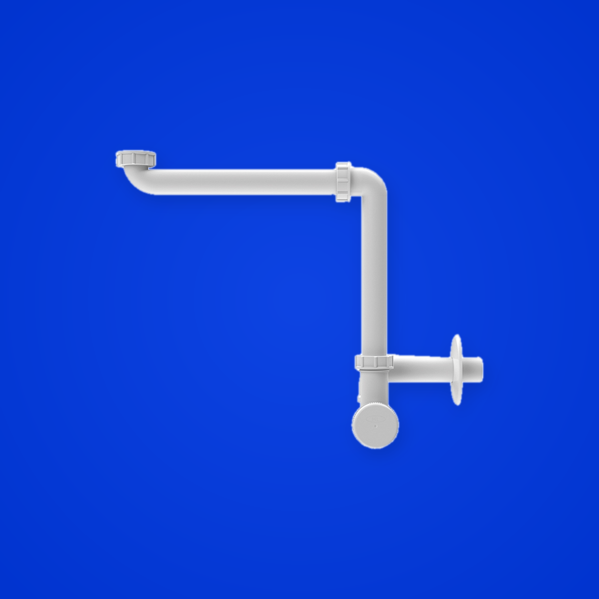 Waschtisch-Raumsparsiphon DN32x5/4" (Hutterer & Lechner, Art.-Nr. HL137N/30)