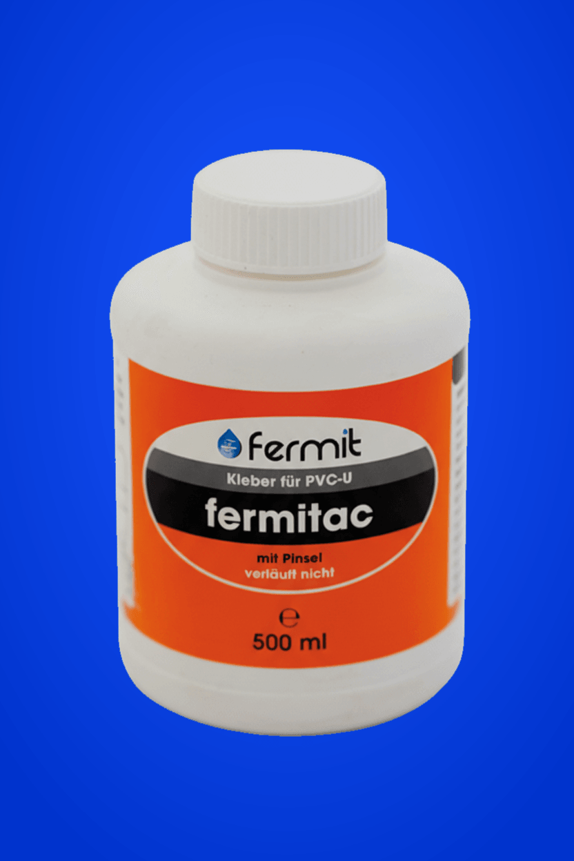 Fermitac PVC-U Klebstoff (440 g Flasche mit Pinsel)
