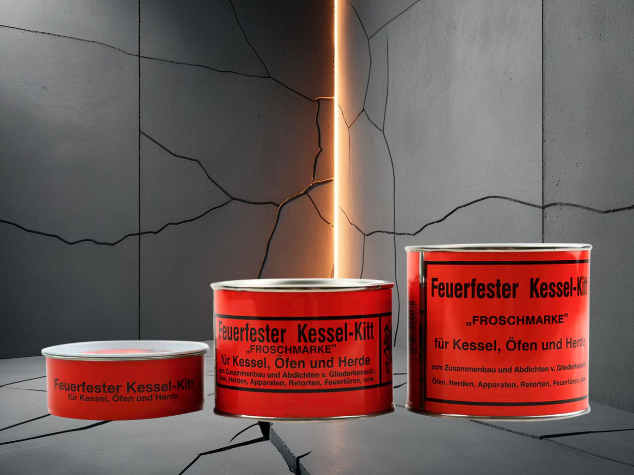 Feuerfester Kesselkitt Froschmarke