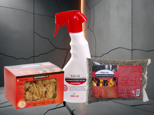 Fermit Ofenpflege-Set – Komplettpaket für Pflege, Reinigung und Sicherheit