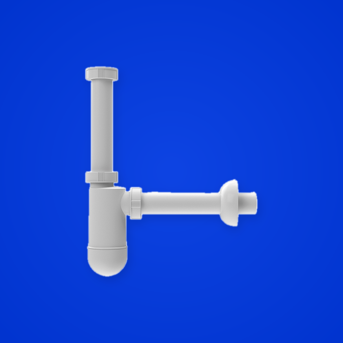 Waschtisch-Siphon DN32x5/4" mit Rosette (Hutterer & Lechner, Art.-Nr. HL132/30)